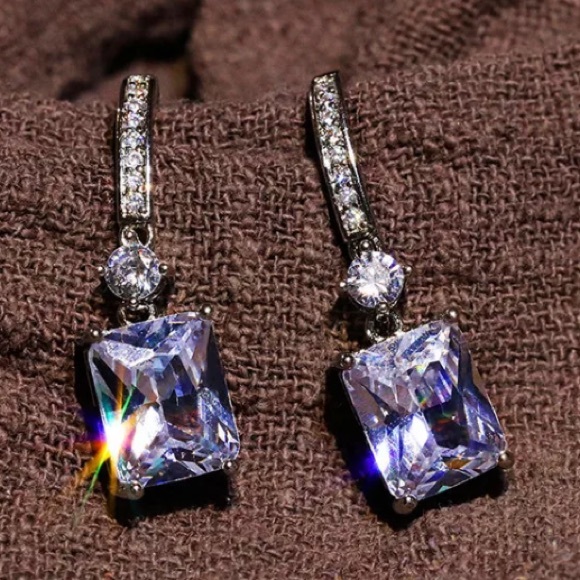 NWOT sterling silver drop earrings - Picture 2 of 6